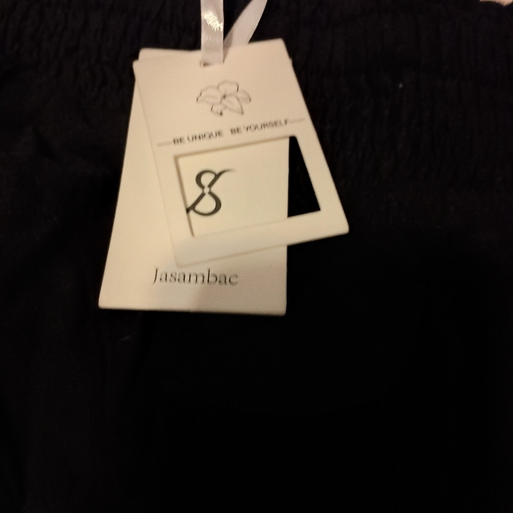 NWT Womens 2xl black wide legged ankle pants - Picture 6 of 8